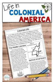 Use These Social Studies Activities To Help Your Students Learn About Life In Colonial America Add The Social Studies Colonial America Unit Graphic Organizers