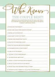 We have come up with these great bride and groom trivia questions to really get the wedding party started. Who Knows The Couple Best Game Bridal Shower Game Bachelorette Party Game Hen Party Game Couples Bridal Shower Funny Bridal Shower Bridal Shower Games Funny