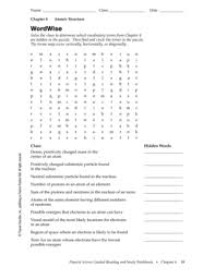 Atomic structure worksheet answer key : Chapter 4 Atomic Structure Wordwise Answer Key Fill Online Printable Fillable Blank Pdffiller