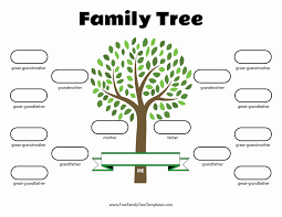 40 Family Tree Template Free Editable Markmeckler Template