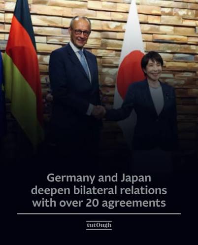 🇩🇪🇯🇵German Chancellor Friedrich Merz and Japanese Prime Minister Sanae Takaichi agreed to deepen bilateral cooperation during talks in Tokyo on Wednesday (28 Oct), signing more than 20 government and