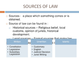 The judiciary frequently deferred to police or executive authority in cases those parties deemed as affecting their interests. Sources Of Law In Malaysia