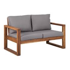 Union Rustic Lyall Loveseat With Cushion Reviews Wayfair In 2020 Love Seat Patio Loveseat Outdoor Sofa