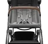 Bugaboo Butterfly 2 Foldable Bumper Bar For Joolz AER+ / AER Stroller - One-Hand Open Armrest, Mocha Brown Textured Leather Finish Stokke Yoyo