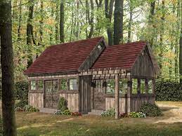 Storage, workshop you can easily drive your riding mower through the huge sliding doors, or just open them wide for plenty of light and ventilation. Shed Plans Storage Shed Plan With Workshop 062s 0001 At Thegarageplanshop Com