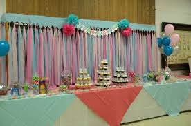 Decorate With Plastic Tablecloths Google Search Diy Baby Shower Decorations Plastic Tablecloth Backdrop Tablecloth Backdrop