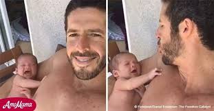 Video shows a dad calming crying baby in a matter of seconds
