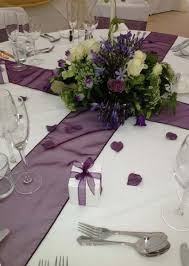 Best Wedding Table Settings Round Purple Ideas Round Wedding Tables Purple Table Settings Table Runners Wedding