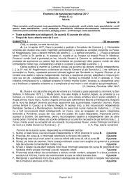 Potrivit calendarului aprobat de men, pe 21 august se va desfășura proba scrisă la. Subiecte Rezolvate Detaliat Bac 2017 Istorie Sesiunea August Septembrie Materiale De Istorie