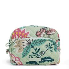 Check spelling or type a new query. Vera Bradley Signature Cotton Medium Cosmetic Makeup Organizer Bag In Mint Flowers Green Lyst