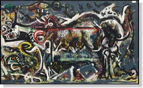 Colorful abstract work by Jackson Pollock