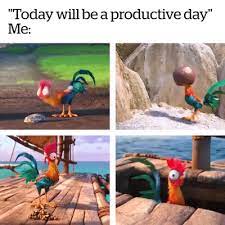 On Being Productive Lolsnaps Disney Funny Moana Memes Disney Memes