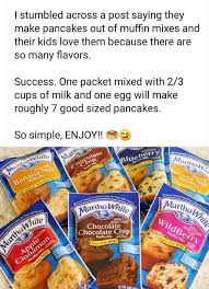 Muffin Pancakes Muffin Mix Pancake Mix Muffins Flavored Pancakes