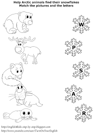 English For Kids Step By Step Arctic Animals Song For Children Kindergarten Worksheets Arctic Animals Animal Worksheets
