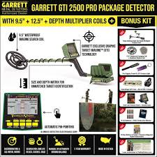 garrett gti 2500 pro package metal detector with eagle eye