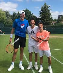 Isner has been one of the few bright lights for american men's tennis since the. Dominic Thiem Diego Schwartzman Johnr Isner Tennis Photos Isner Tennis Tennis Pictures