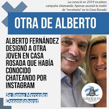 Alberto conoció a Mercedes Doxandabarat cuando tenía 27 años chateando por  Instagram durante la campaña del 2019 y apenas asumió la metió de  "secretaria" en la Casa Rosada Estaría bueno que por