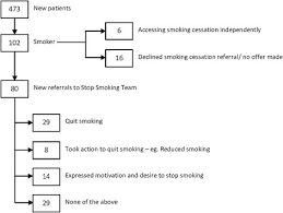 Flow Chart For Outcome Of Smoking Cessation Intervention