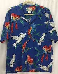We offer a full bar to an exclusively 21 and over clientele. Paradise Found Magnum Pi Hawaiian Shirt Vintage Parrots Palms Mens L Blue Usa Happy Clothes Shirts Hawaiian Shirt