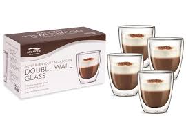 A lungo is a classic espresso , which, however, is prepared with significantly more water. Double Wall Bodum Delonghi Aqualogis Cappuccino Glasses 300ml Pack Of 4 Aqualogis