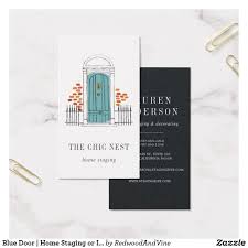 Blue Door Home Staging Or Interior Design Business Card Zazzle Com In 2020 Interior Designer Business Card Design Business Card Ideas Interior Design Business