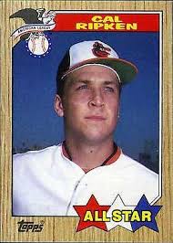 It is worth 3.00 in new mint nm condition. 1987 Topps Cal Ripken Baltimore Orioles 609 Baseball Card For Sale Online Ebay