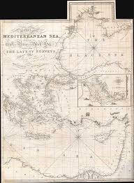 A Chart Of The Mediterranean Sea Including The Gulf Of