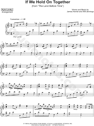 Kyle Landry If We Hold On Together Sheet Music Piano Solo In C Major Download Print Sheet Music Piano Music Piano