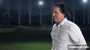 Phil mickelson at times looked to be about the only one having fun friday in a pga championship that has become the ultimate test without being extreme. Mizzen Main The Phil Mickelson Dance On Make A Gif