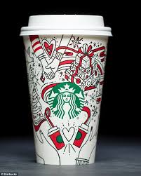 Starbucks Brews Up Row With Gay Holiday Cups Daily Mail Online South korean illustrator soo min kim is kidnapping the iconic starbucks mermaid, placing her into funny everyday. daily mail