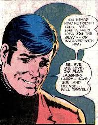 Pre-Crisis Earth 2 Black Canary Dinah Drake runs into Earth 1 Larry Lance.  Except he's a criminal.