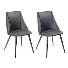 Find your perfect dining table from our large inventory of hand crafted live edge hard wood tables. Furniturer Modern Dining Chair Grey Set Of 2 0000600006405 Rona
