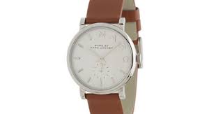 Marc By Marc Jacobs Mbm1265 Baker Brown Leather Watch Leather Watch Bracelet Leather