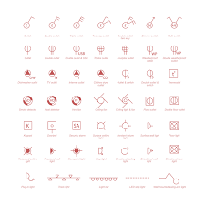 Cad Vector Electrical Plan Symbols