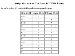 Approx Size Chart For Strips For Jelly Roll Quilt