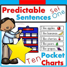 Predictable Sight Word Sentence Pocket Charts Literacy Center 10 Pocket Charts