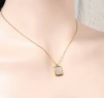 Simplicity Elegance Gold Plated Stainless Steel Necklace ...