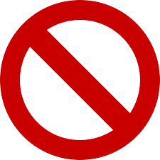 With specific exceptions, several presidential proclamations suspend and limit entry into the. File Simple Prohibited Svg Wikimedia Commons