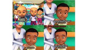 Kumpulan gambar untuk mewarnai anak paud gambar anak warna. 6 Meme Upin Dan Ipin Bersama Teman Teman Ini Kocak Bikin Nyengir