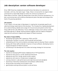 Free 9 Sample Software Developer Job Description Templates In Pdf