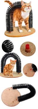 Cat Self Groomer Arch Plastic Bristles Kitten Massager Scratcher Carpet Pet Toy Evcil Hayvan Urunleri Kedi Evi Kedi Malzemeleri