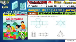 7 kelas 8 kelas 9 kesenian kimia kisi kisi latihan matematika pai paket. Latihan 2 Matematika Pembahasan Menentukan Jaring Jaring Bangun Ruang Kelas 6 Pelajaran 4 Halaman 93 Youtube