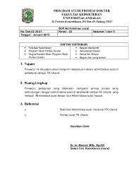 Urusan surat menyurat (ketatausahaan) adalah suatu bagian yang penting dari pekerjaan administrasi kesekretariatan. Doc Daftar Distribusi Mohammad Arraniri Academia Edu