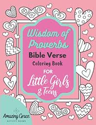 Bible memory verse coloring sheet faith for kids. á•¯ Cist Knihy Wisdom Of Proverbs Bible Verse Coloring Book For Little Girls Teens 40 Unique Coloring Pages Scriptures With Spiritua Sightrecording99