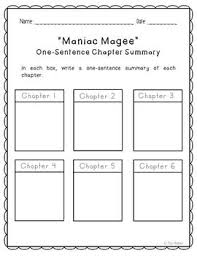 Maniac Magee Novel Unit Study Activities Book Report Vocbulary Maniac Magee Maniac Magee Novel Study Novel Study Units