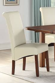 Shop tufted cream leather dining chairs at bellacor. Clearance Sophie Cream Faux Leather Dining Chair Pair New E 68 Cfs Furniture Uk