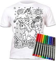 Da vergeht das warten auf. Kinder T Shirt Madchen Einhorn Zum Bemalen Und Ausmalen Mit Vordruck Mitgeliefert 10 Auswaschbare Magic Malstifte Kindergeburtstag 9 11 Jahre Amazon De Bekleidung