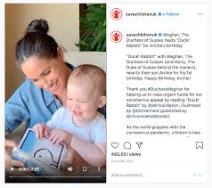 Meghan markle was born on 4 august 1981 in los angeles, to parents doria ragland and thomas markle. Duck Rabbit Book Meghan Markle Read To Archie Archie Thankful For Friends Save The Children