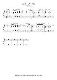 Enjoy the lean on me free piano sheet music by bill withers which you can download below as pdfs. Bill Withers Lean On Me Sheet Music For Piano Solo Download And Print In Pdf Or Midi Free Sheet Music For Lean On Me By Bill Withers R B Funk