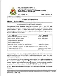 Tarikh kuatkuasa selaras kelulusan ybhg. Imigresen Putrajaya Bahagian Visa